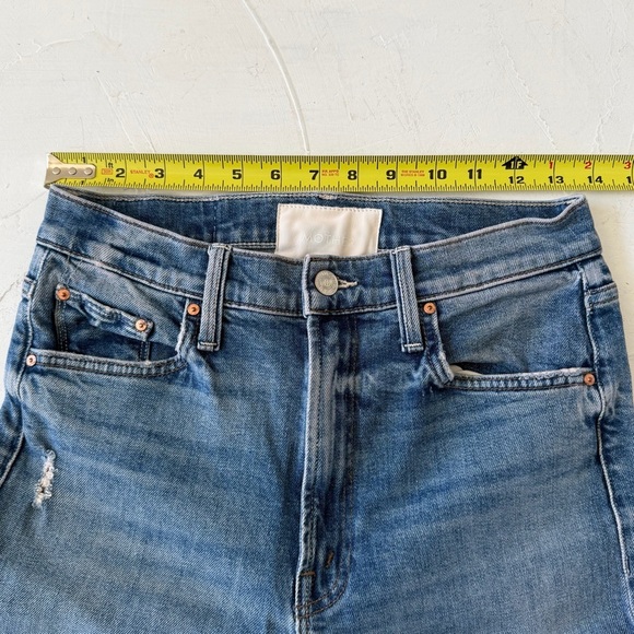 MOTHER Superior High Waisted Rider Ankle Jeans Far Beyond The Sky Size 28 - Picture 8 of 11
